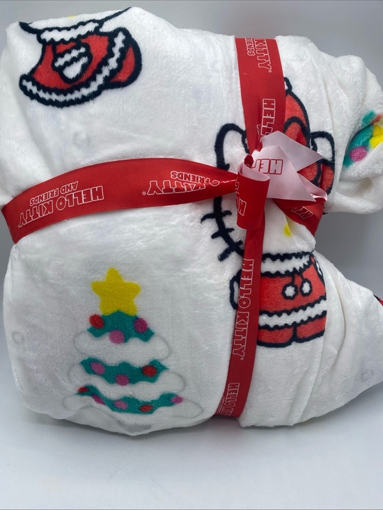 Sanrio Other - Hello Kitty Sherpa Backed Christmas Blanket Twin 60x90 Plush Throw Kawaii Sanrio
